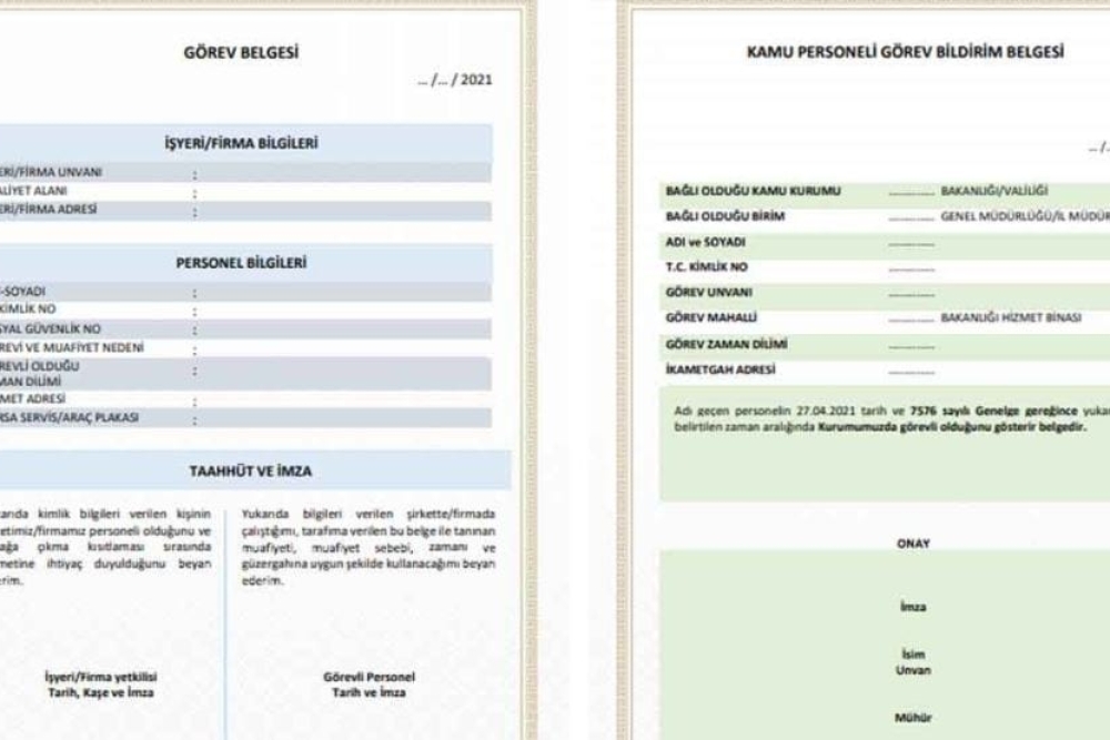 GÖREV BELGESİ DUZENLEME