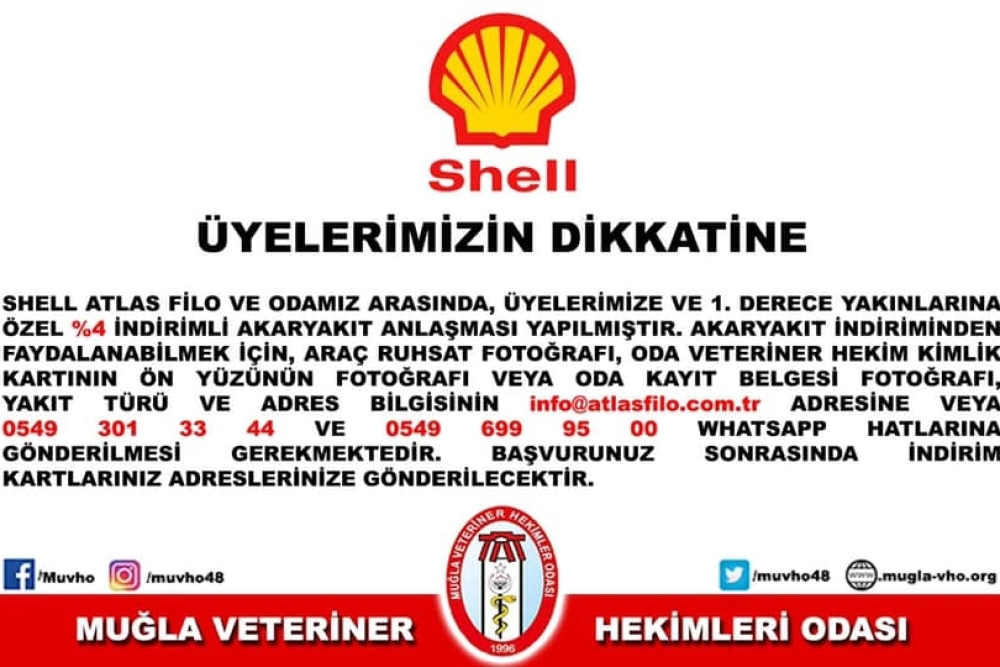 ÜYELERİMİZE DUYURU SHELL İNDİRİMLİ YAKIT ALİMİ