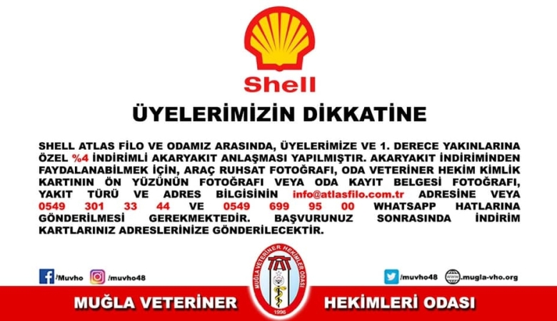 ÜYELERİMİZE DUYURU SHELL İNDİRİMLİ YAKIT ALİMİ